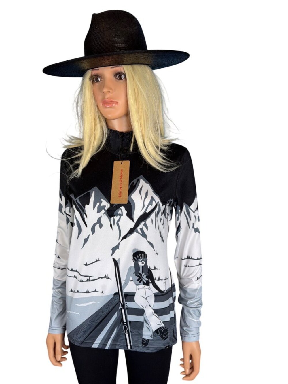 NWT Krimson Klover Mountain View Ski Base Layer Top Women S NWT Après Quarter Zi - Picture 5 of 16
